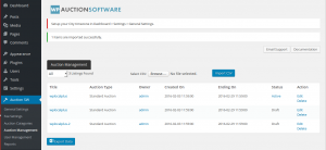 Import Auctions to your auction site
